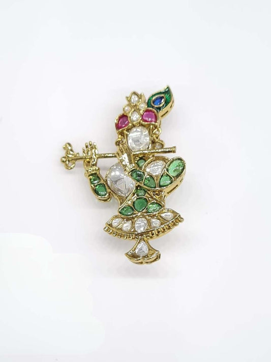 Ishhaara Jadau Kundan Krishna Brooch