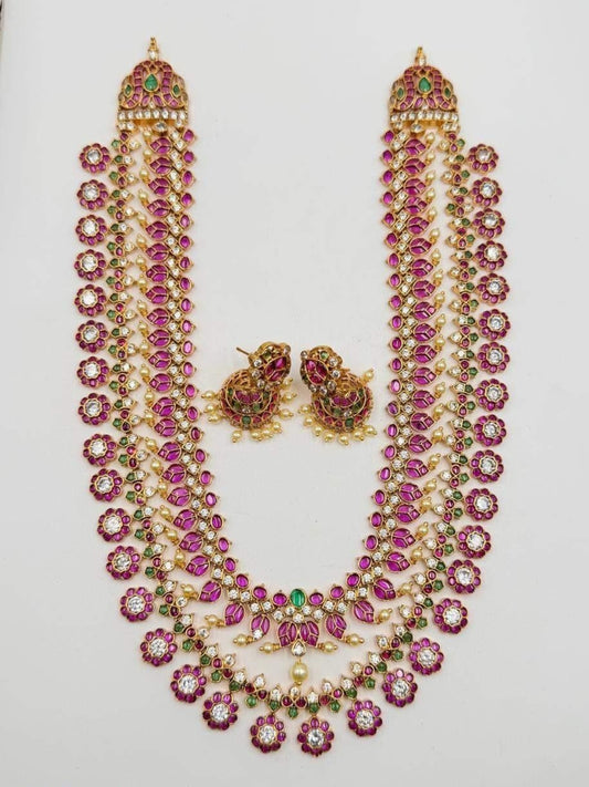 Ishhaara Jadau Kundan Studded Layered Haram Necklace