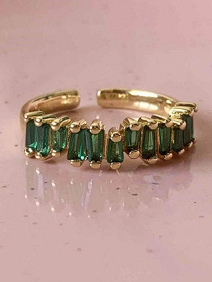 Ishhaara Jade Sparkle Ring