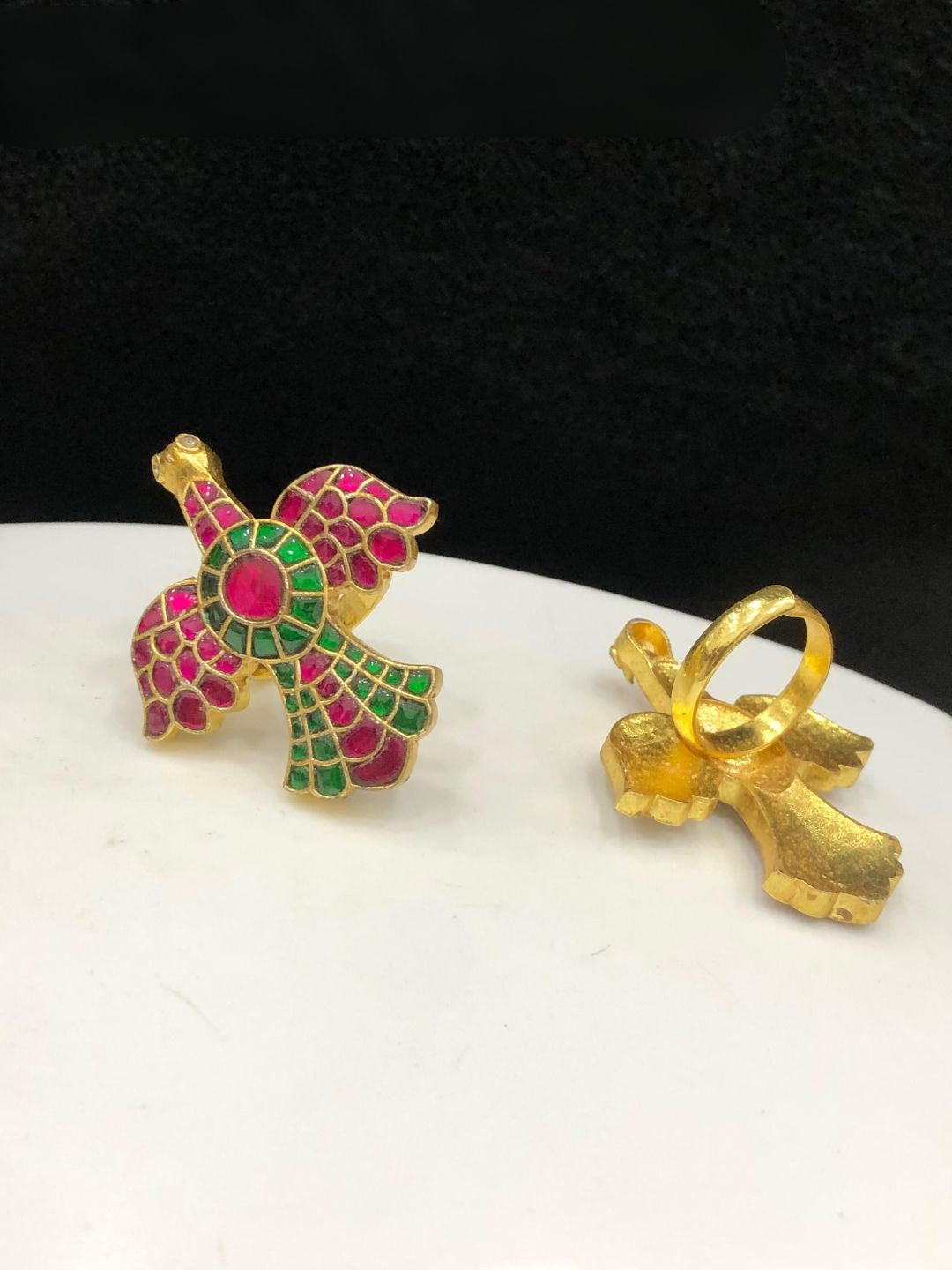 Ishhaara Jadtar Stone Garuda Ring