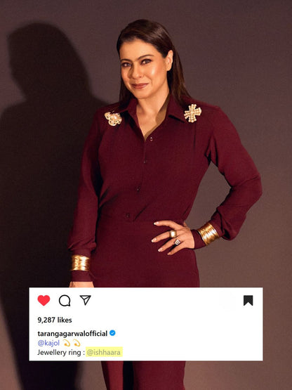 Ishhaara Kajol Devgan In Stunning Victorian Ring