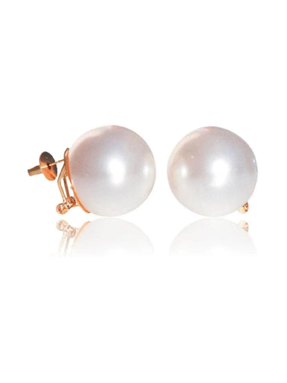 Ishhaara Kinjal In Big Pearl Statement Studs White