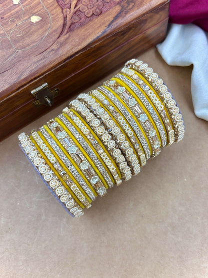 Ishhaara Kundan Bangle Set — handcrafted Indian jewellery - view 17