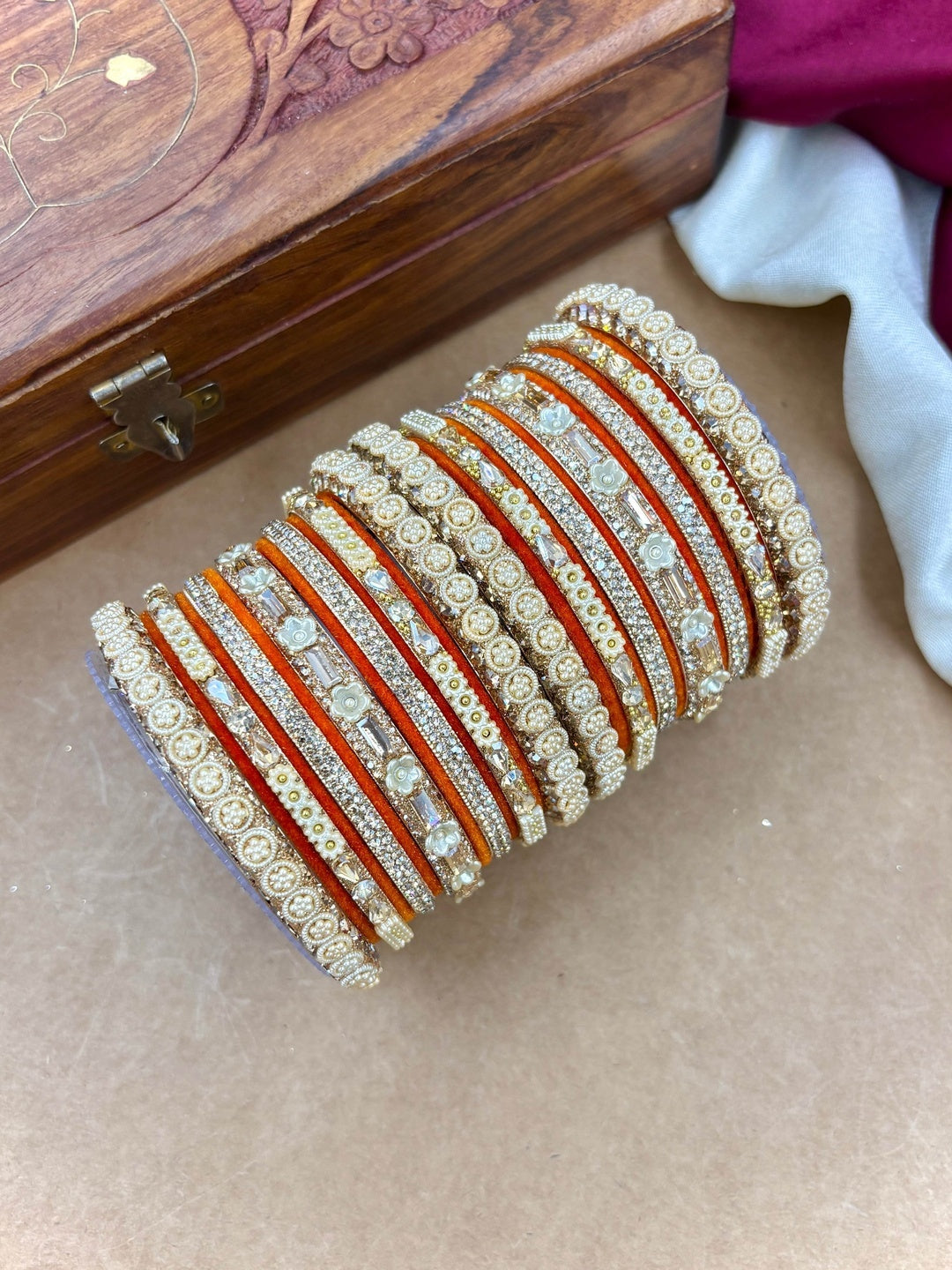 Ishhaara Kundan Bangle Set — handcrafted Indian jewellery - view 7