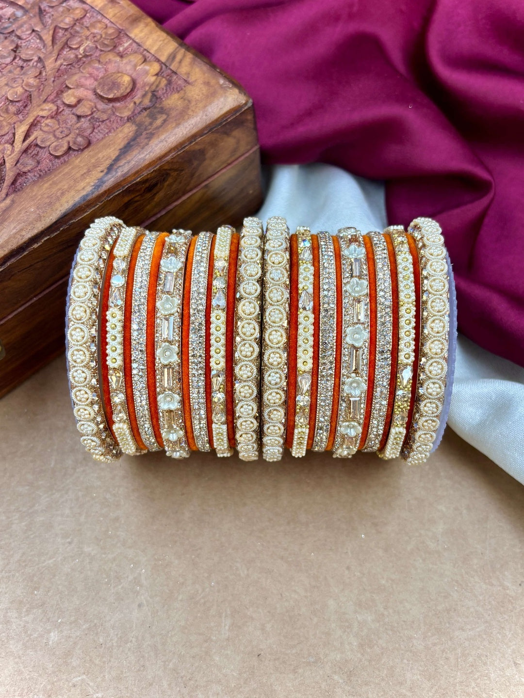 Ishhaara Kundan Bangle Set — handcrafted Indian jewellery - view 8