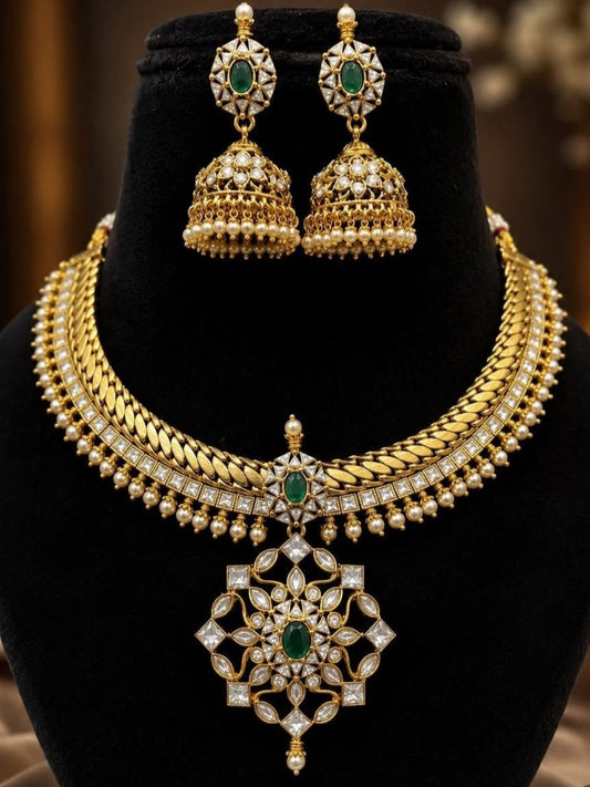 Ishhaara Kundan Nagshi Necklace