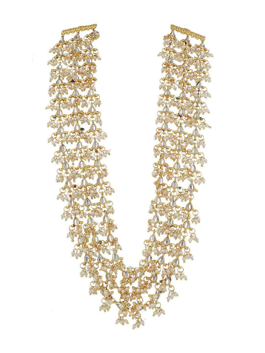 Ishhaara Layered Kundan Coral Necklace