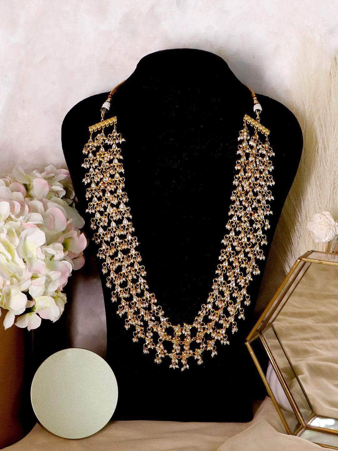 Ishhaara Layered Kundan Coral Necklace
