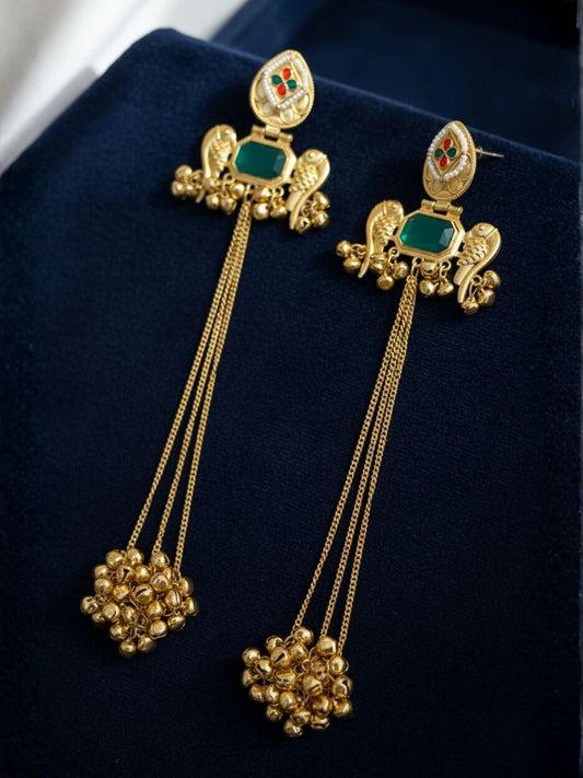 Ishhaara Long Kashmiri Earrings