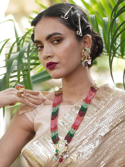 Ishhaara Long Navratna Set