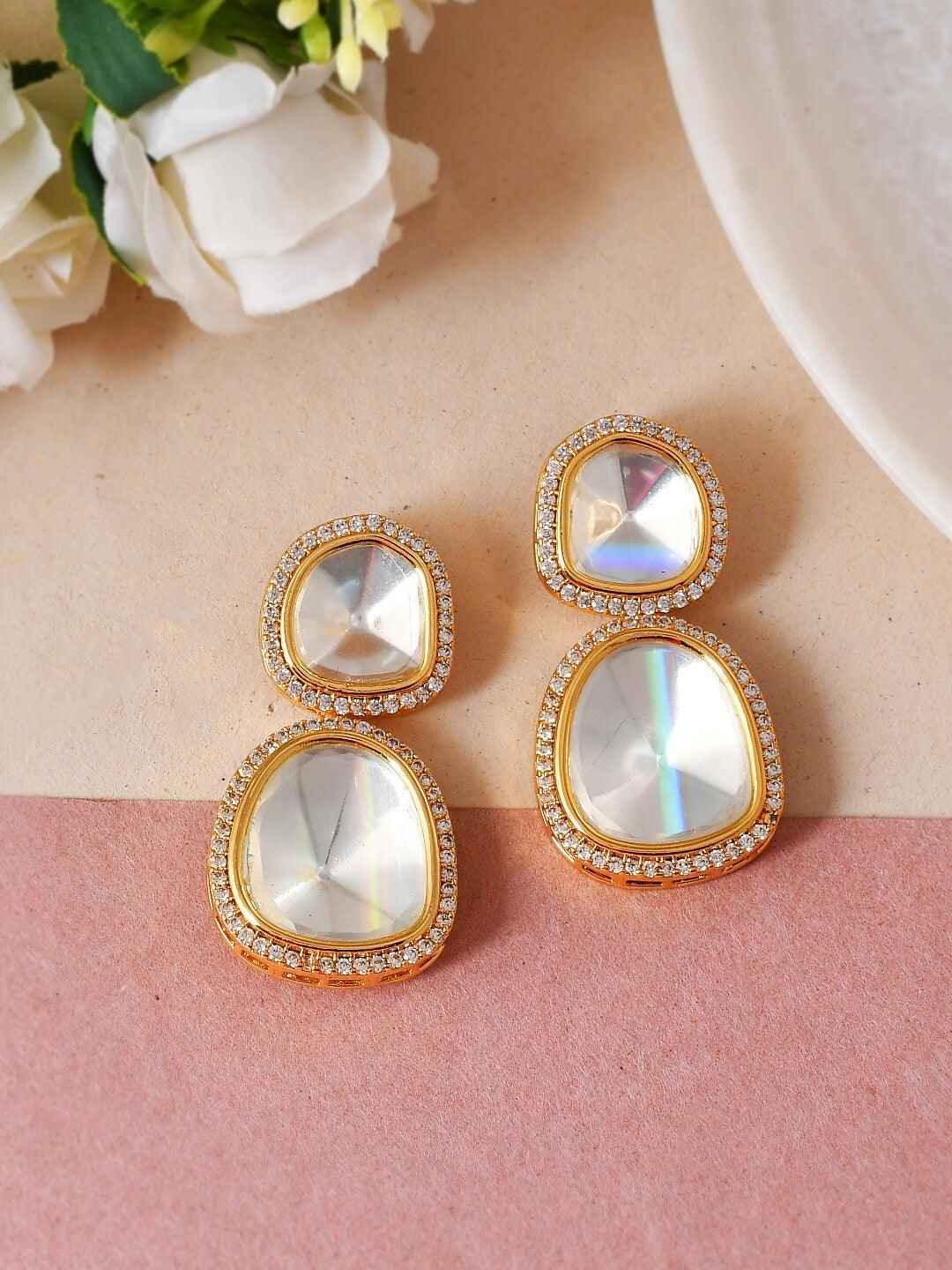 Ishhaara Madhuri Dixit In Polki Stone Ad Earring