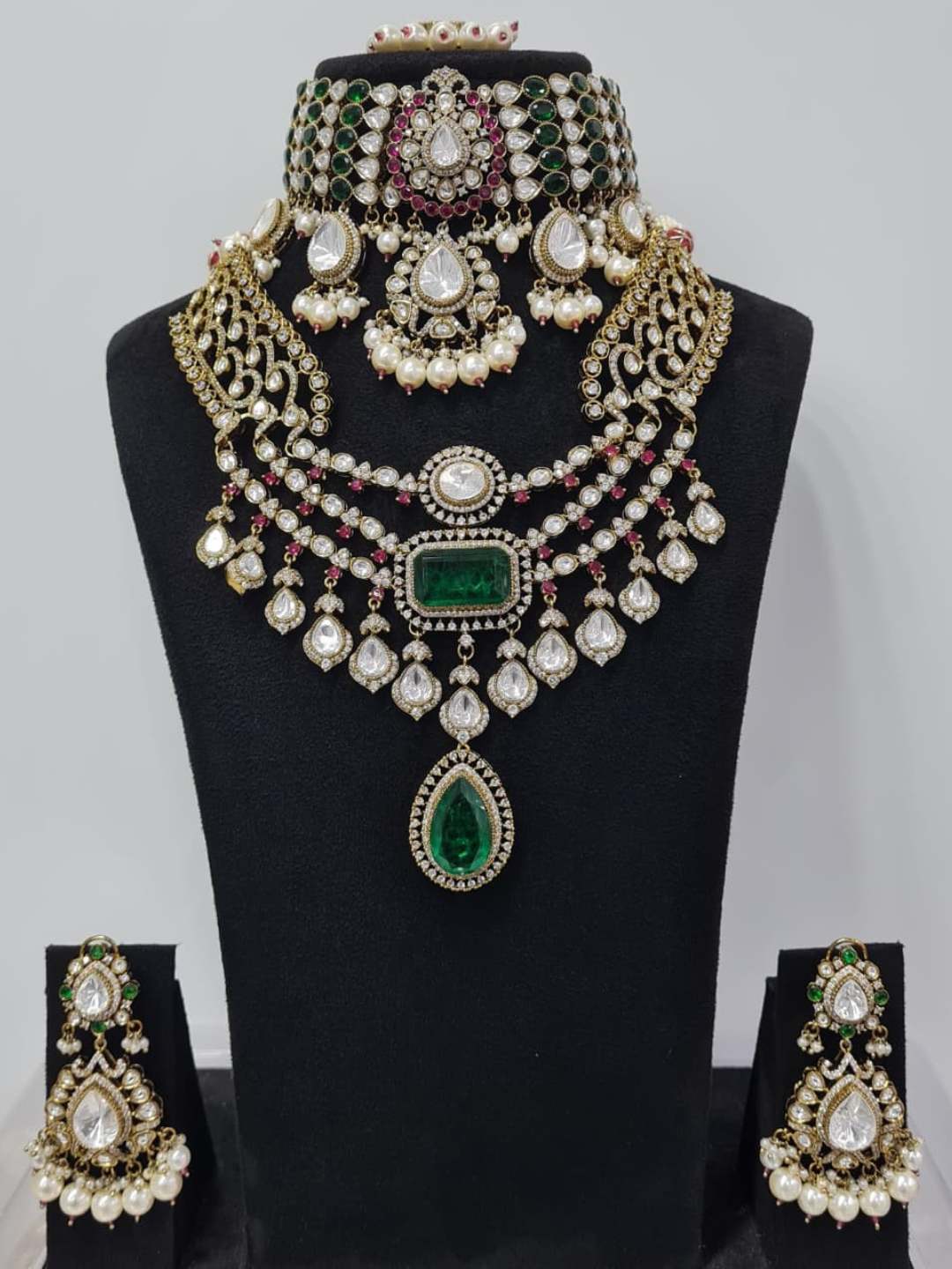 Ishhaara Maharani Amarat Polki Kundan Statement Necklace Set