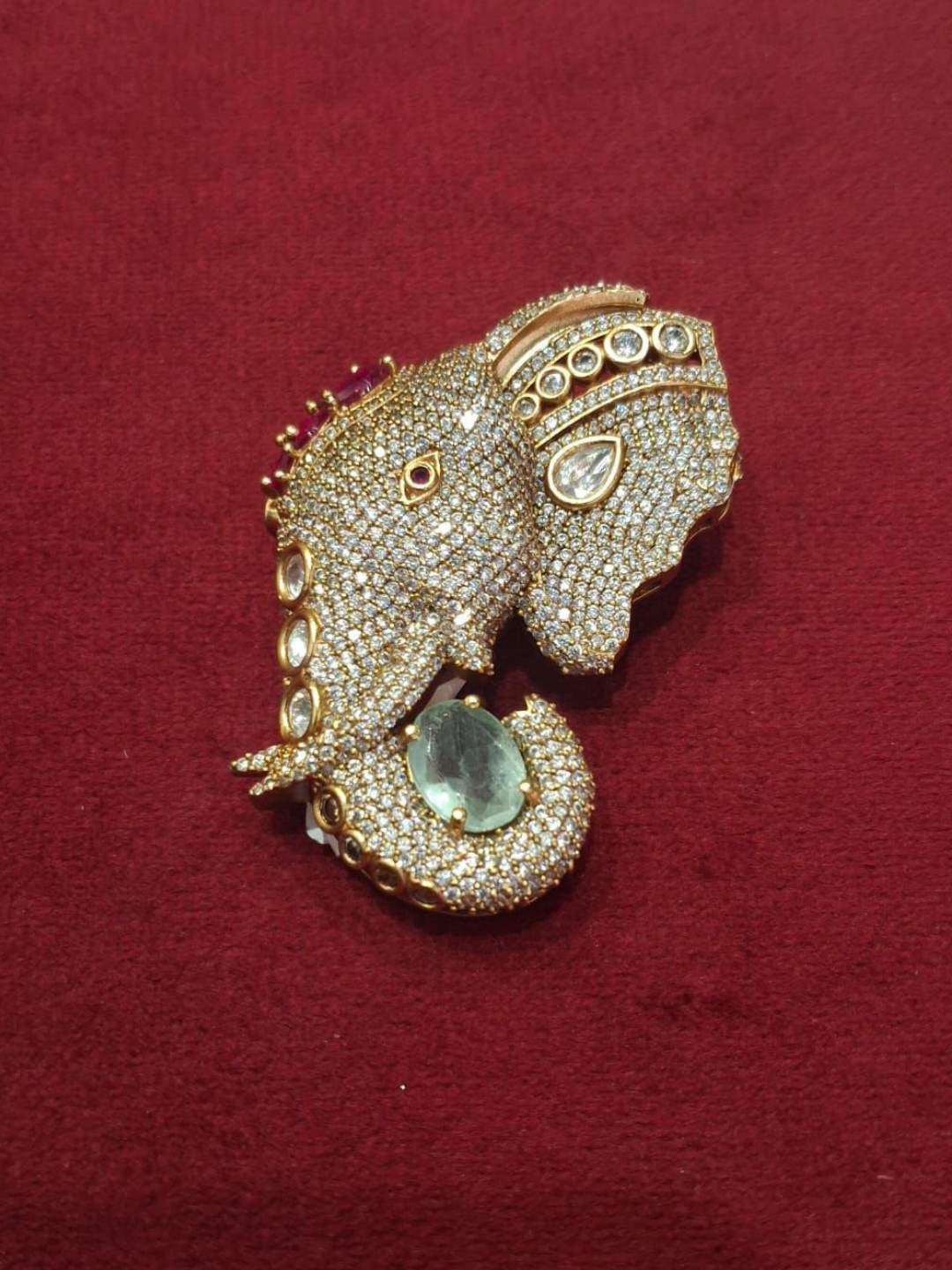 Ishhaara Majestic Elephant Brooch