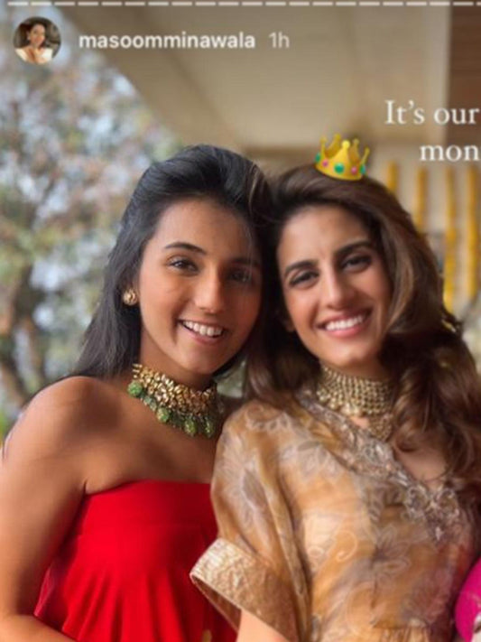 Ishhaara Masoom Minawala In Kundan Semi Precious Choker