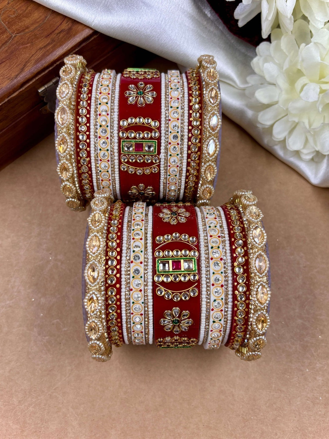Ishhaara Meenakari Bangle Bracelet — handcrafted Indian jewellery - view 4