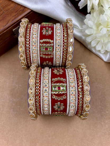 Ishhaara Meenakari Bangle Bracelet — handcrafted Indian jewellery - view 4