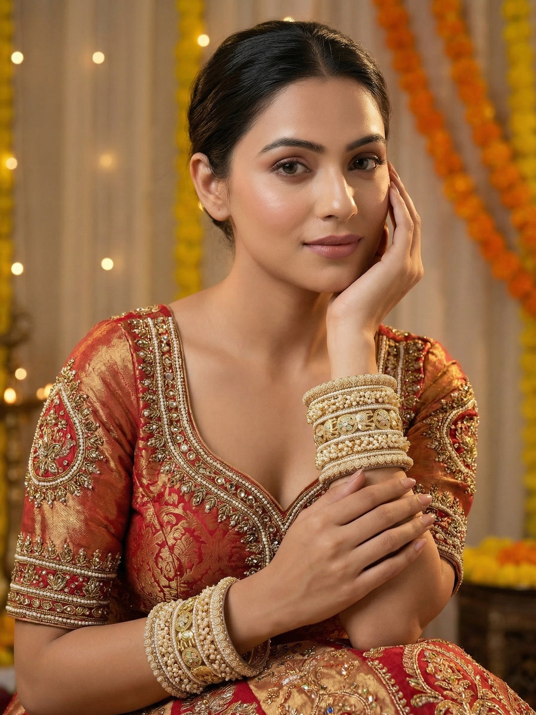 Ishhaara Meenakari Elephant Design Bangle — handcrafted Indian jewellery - view 5