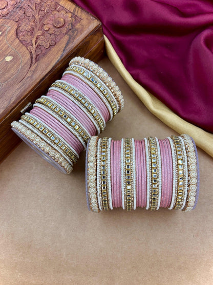 Ishhaara Meenakari Silk Thread Bangle Set — handcrafted Indian jewellery - view 14