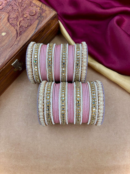 Ishhaara Meenakari Silk Thread Bangle Set — handcrafted Indian jewellery - view 15