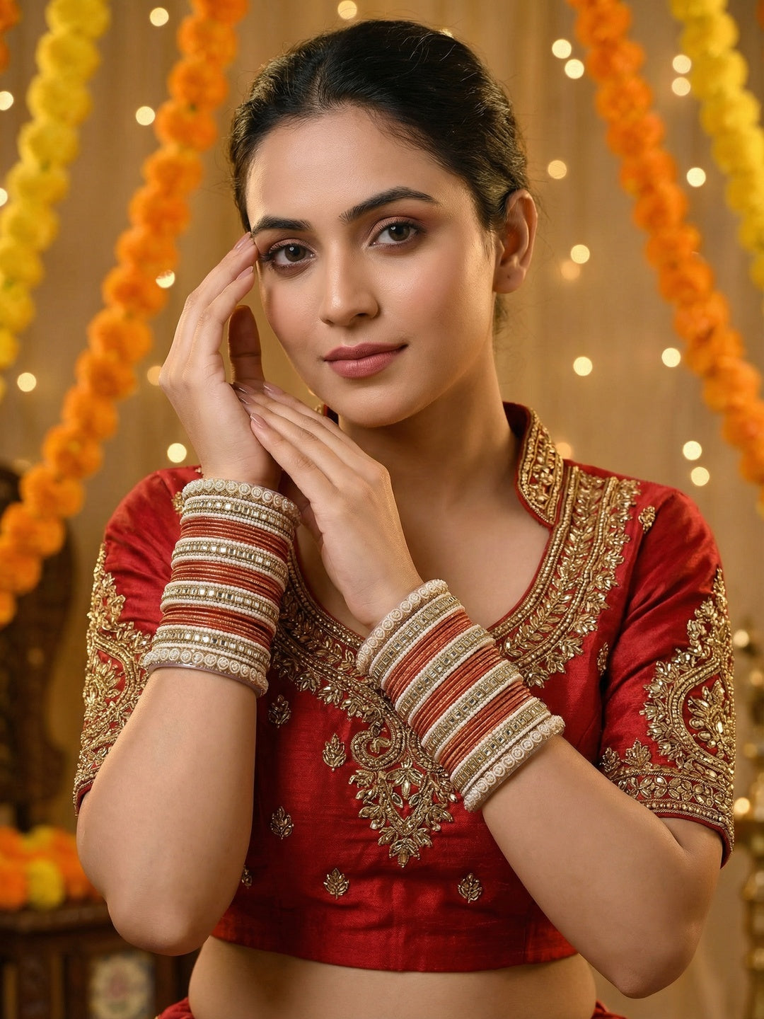 Ishhaara Meenakari Silk Thread Bangle Set — handcrafted Indian jewellery - view 8