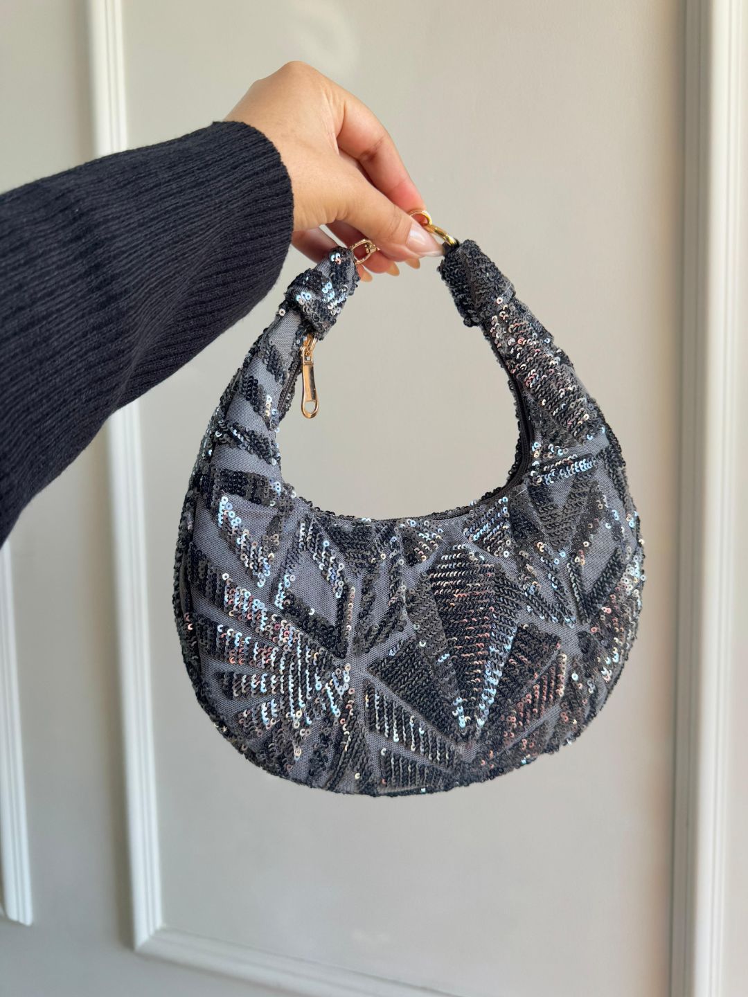Ishhaara Moon Bags In Designer Fabric