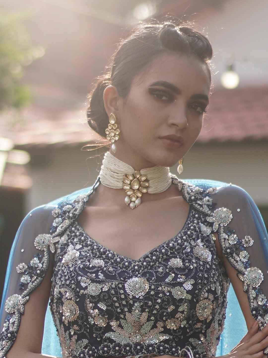 Ishhaara Moti Kundan Choker Small