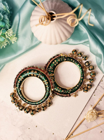 Ishhaara Mughal Meena Openable Kada Pair