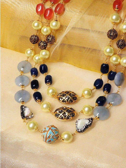 Ishhaara Multi Color Three Layer Mala