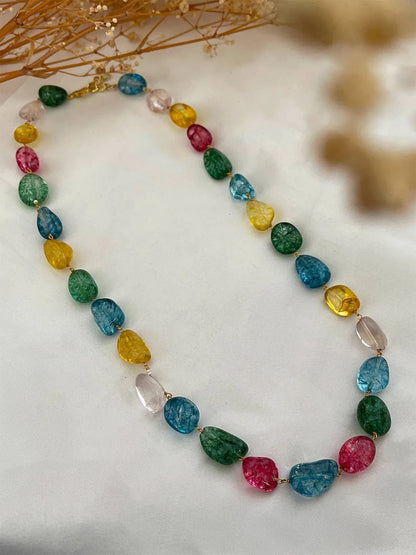 Ishhaara Multi Colored Beaded Necklace