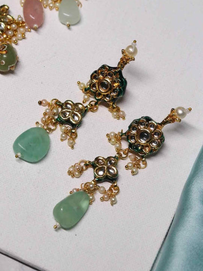 Ishhaara Multi Stone Long Necklace