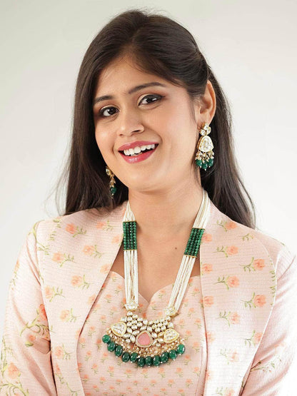Ishhaara Multicolour Long Onyx Necklace
