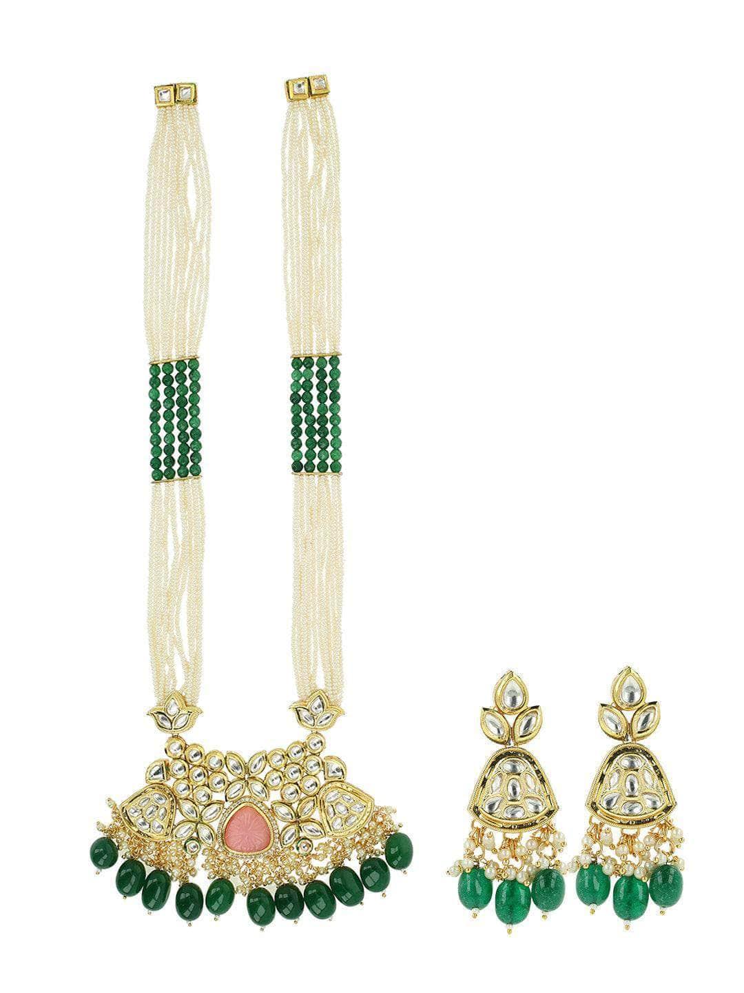 Ishhaara Multicolour Long Onyx Necklace