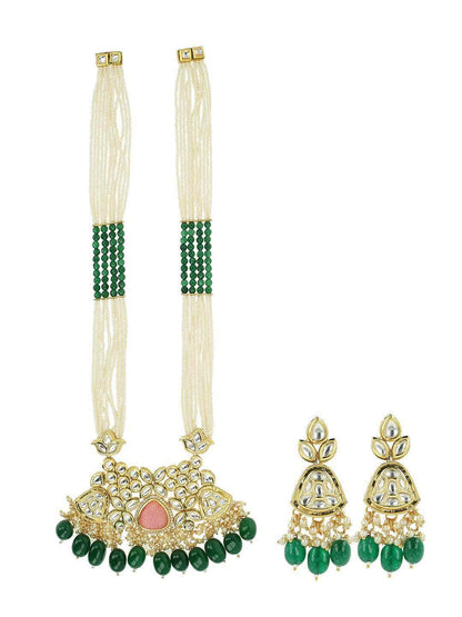 Ishhaara Multicolour Long Onyx Necklace