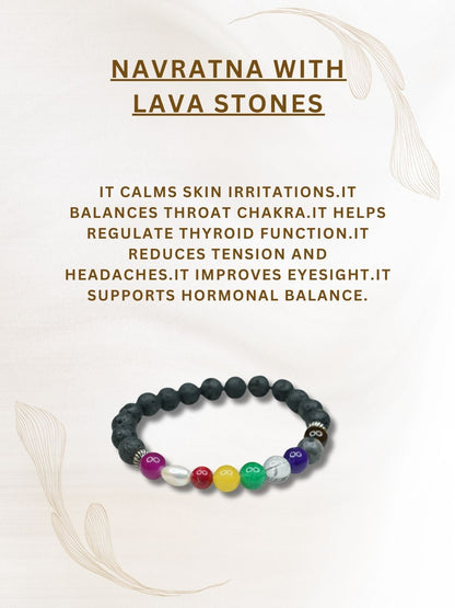 Ishhaara Navratna With Lava Stones