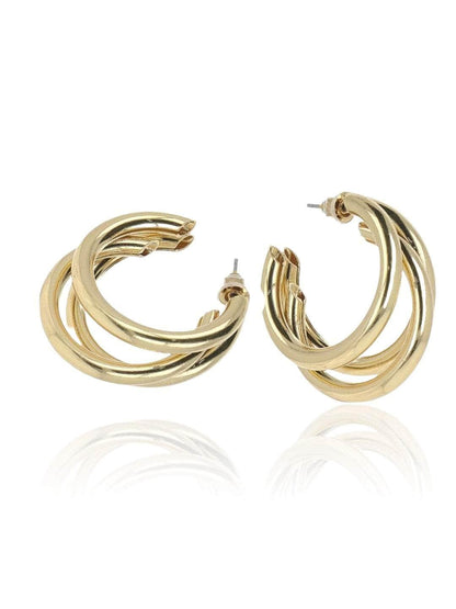 Ishhaara Nidhi Kunder Triple Hoop Earrings
