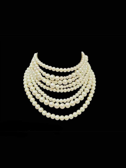 Ishhaara Nimrat Kaur Inspired Multilayered Fresh Water Pearl Necklace