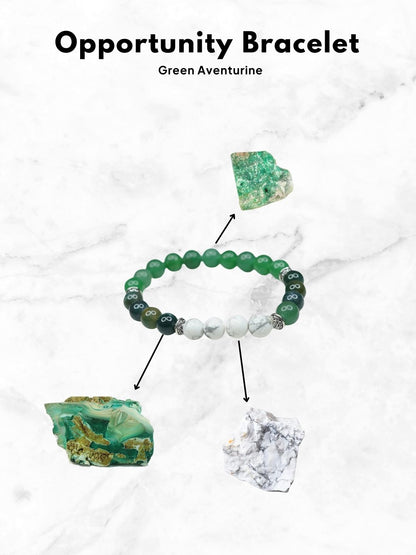 Ishhaara Opportunity Bracelet Green Aventurine