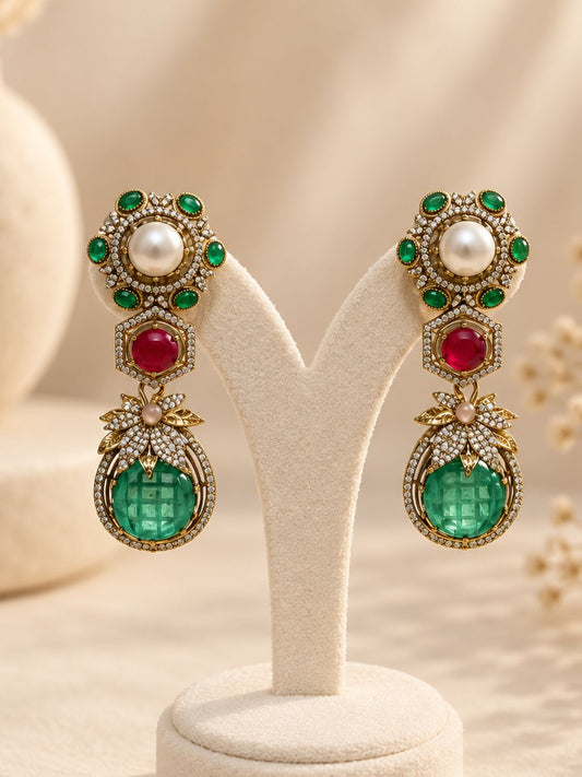 Ishhaara Ornate Pearl Earrings