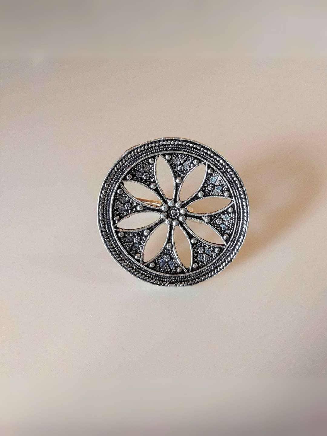 Ishhaara Oxidised Heart Chakra Ring