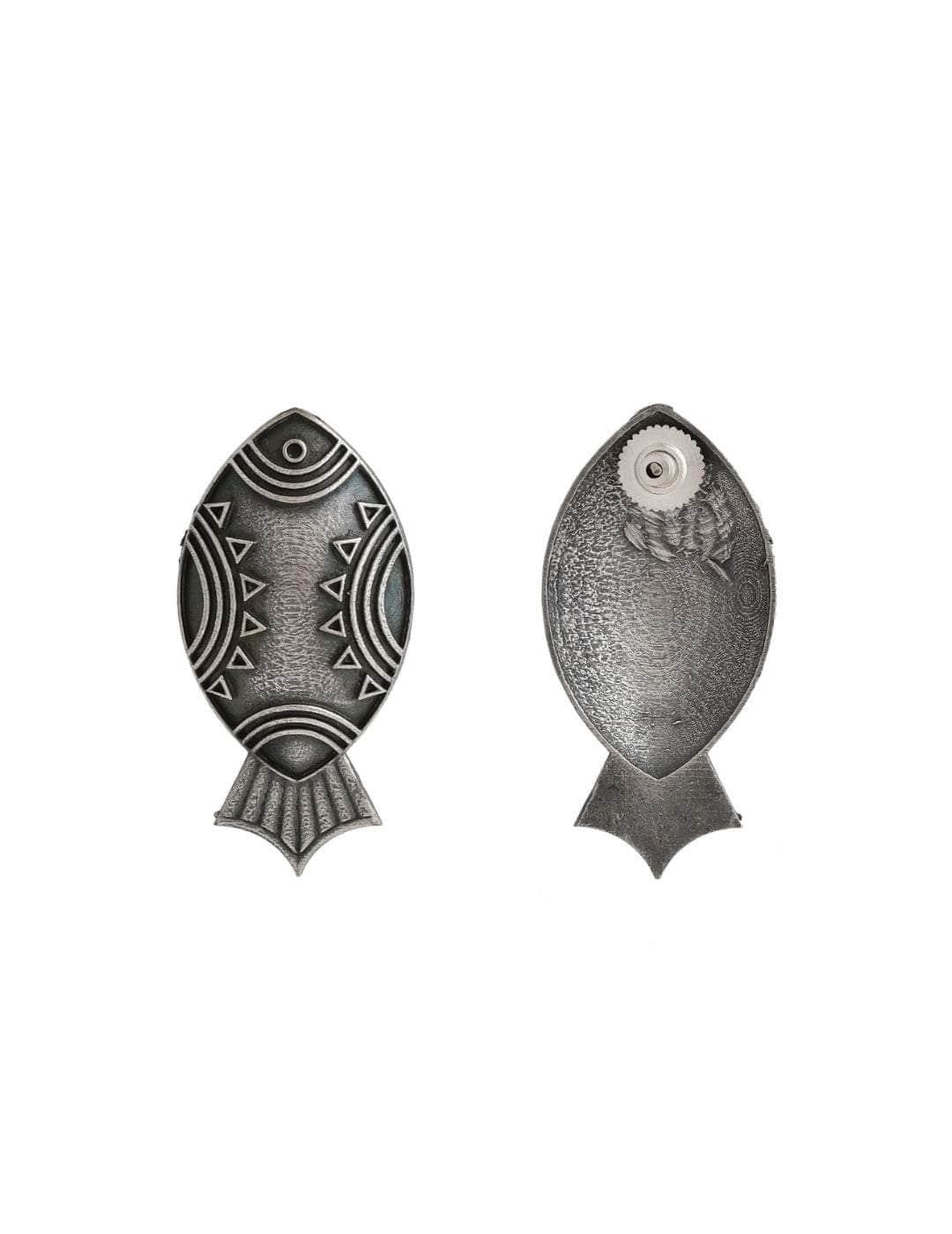 Ishhaara Oxidized Matsya Earring