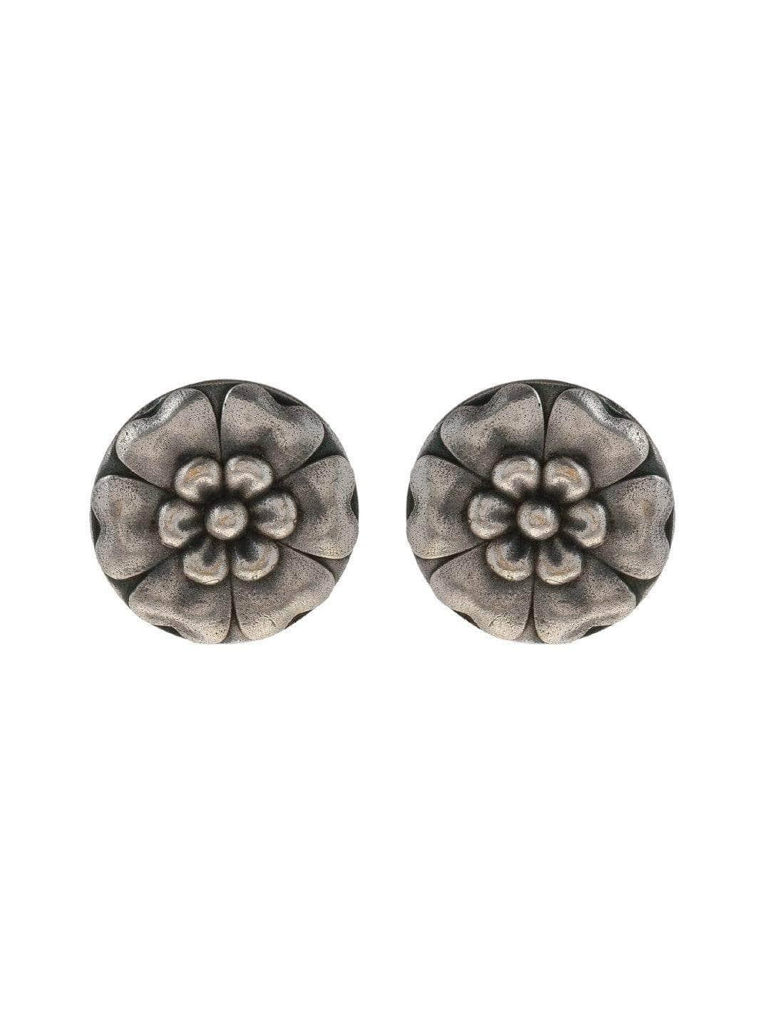 Ishhaara Oxidized Simba Tika Stud Earrings