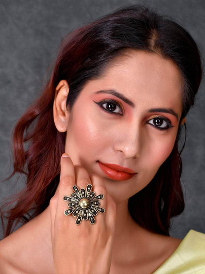 Ishhaara Oxidized Suryakar Ring