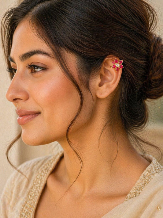 Ishhaara Paachi Kundan Bugadi Earrings
