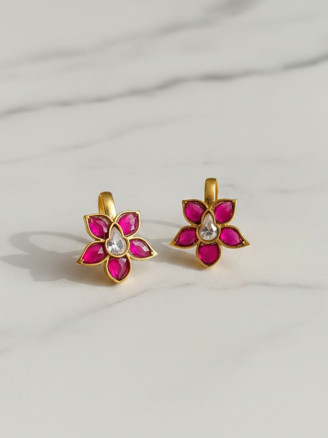 Ishhaara Paachi Kundan Bugadi Earrings