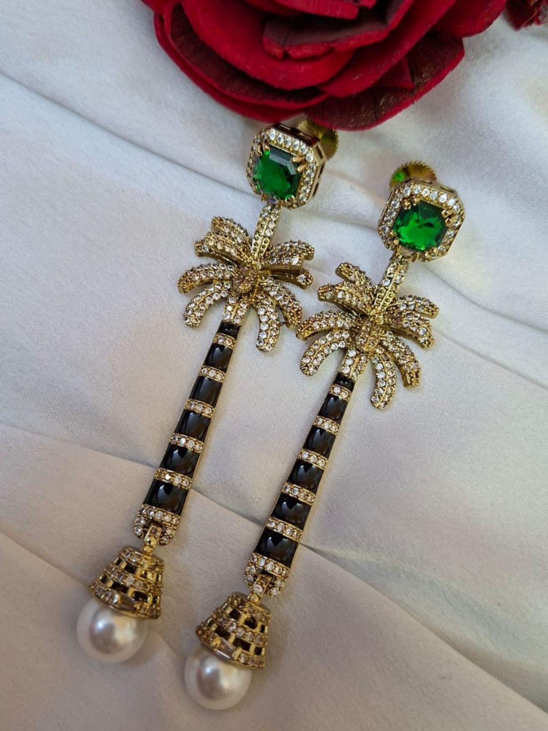 Ishhaara Palm Beach Statement Earrings