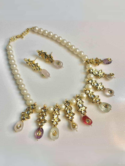 Ishhaara Pastel Long Drop Necklace