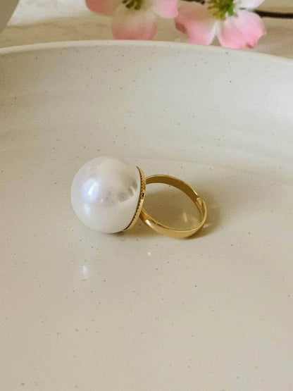 Ishhaara Pearl Ring White