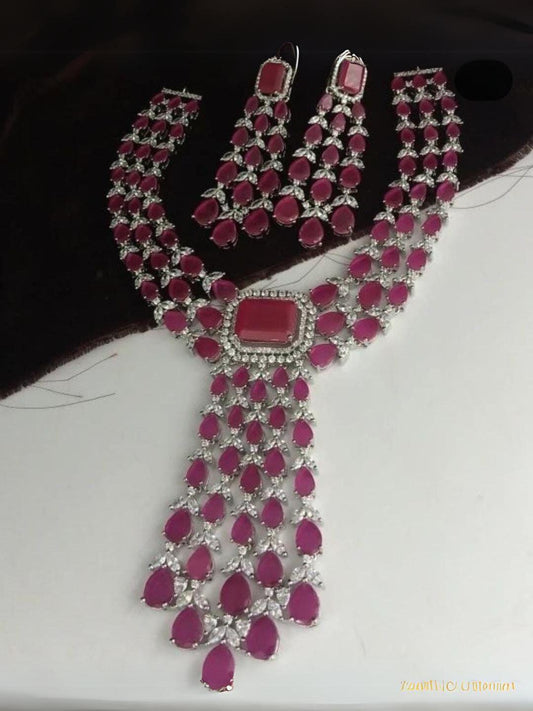 Ishhaara Stone Studded Fringe Choker