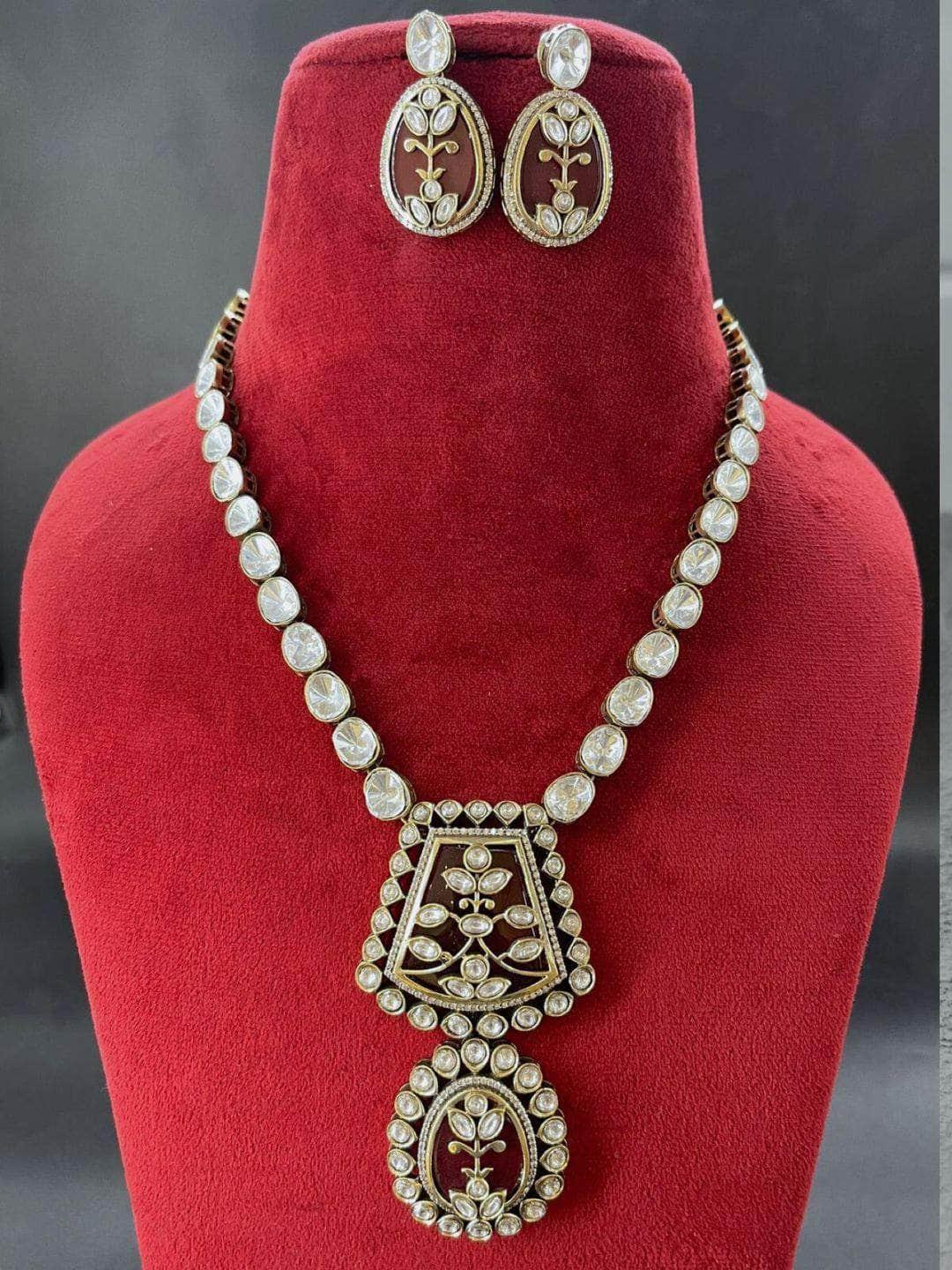 Ishhaara Polki Pendant Necklace