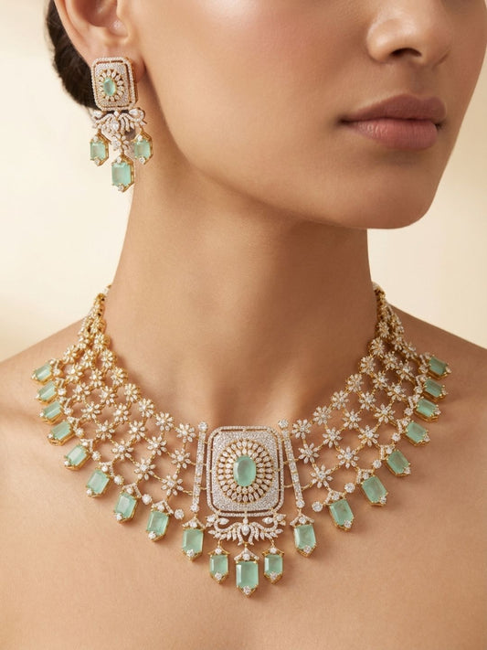 Ishhaara Polki Embellished Necklace Set